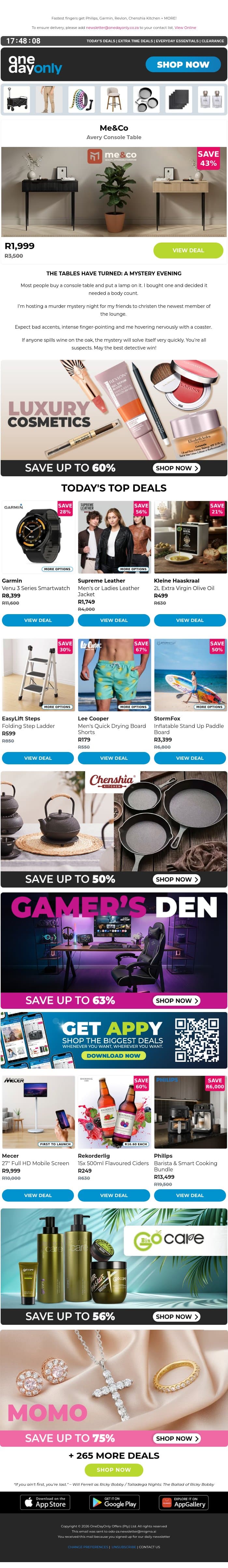Up to 75% OFF your weekend spree 🛒 email from Odo screenshot