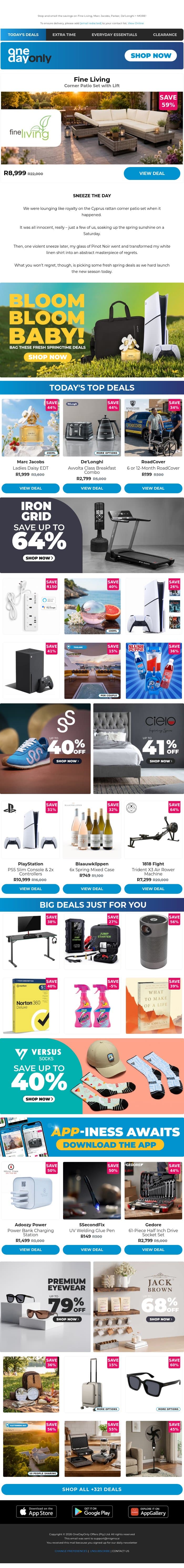 Up to 79% OFF for spring? Go! 🌸 email from Odo screenshot