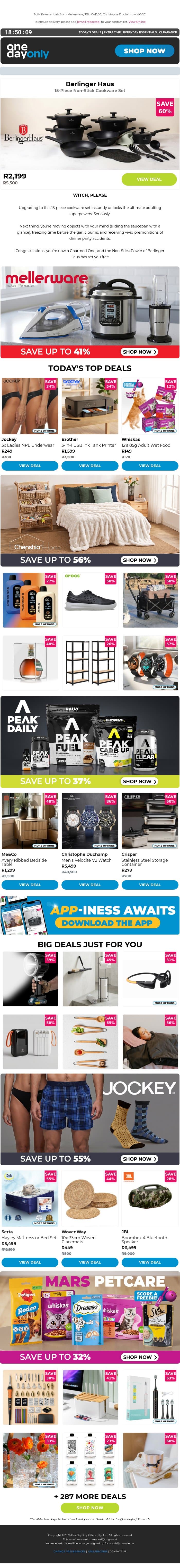 Stick with us and get up to 86% OFF 🥰 email from Odo screenshot