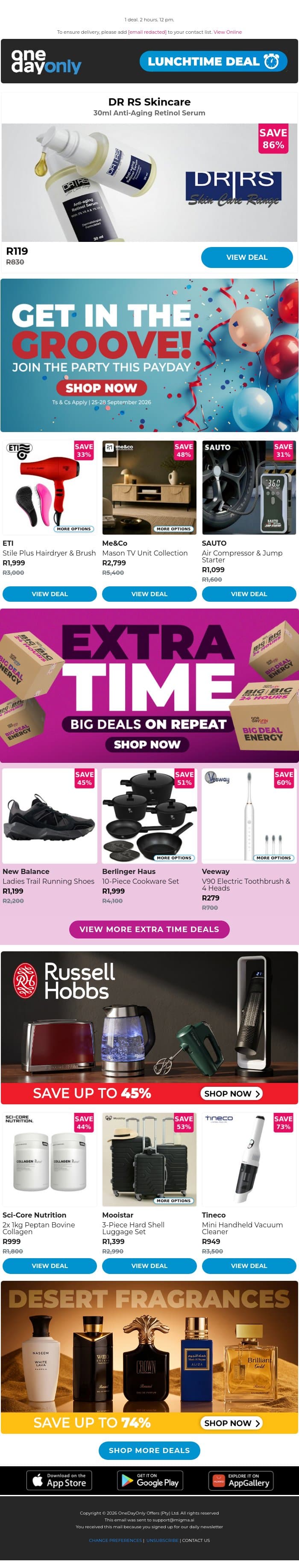 86% OFF eternal youth 🧖 email from Odo screenshot