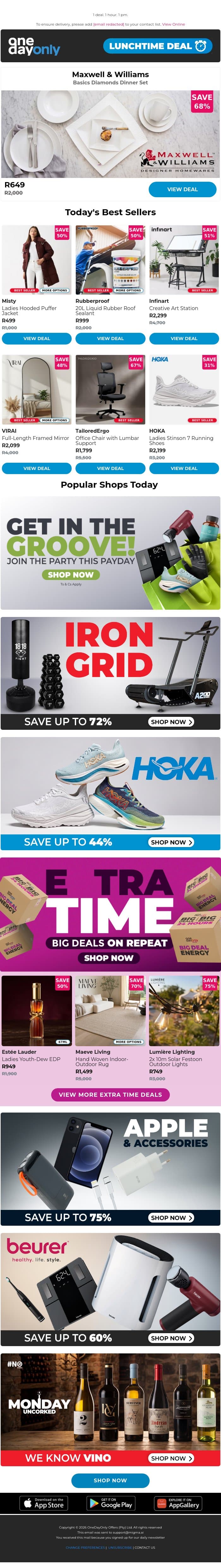 68% OFF all this porcelain perfection ✨ email from Odo screenshot