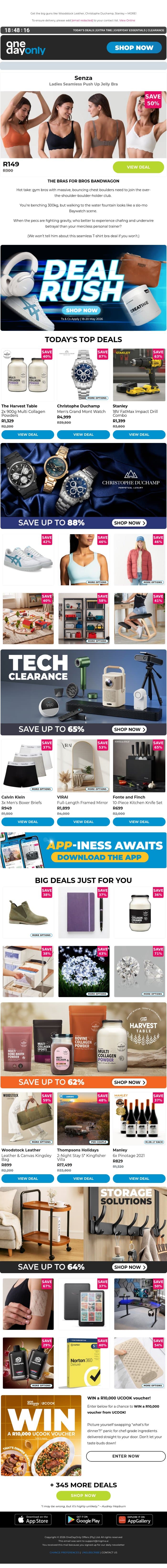 Up to 88% OFF: You better Rush! 💨 email from Odo screenshot