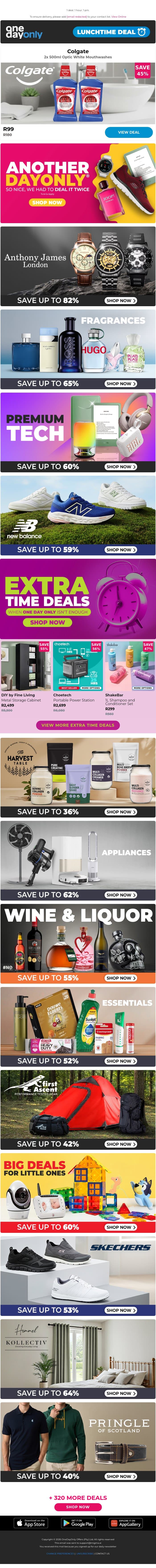 2 for R99: It’s mint to be! ✌🏽 email from Odo screenshot