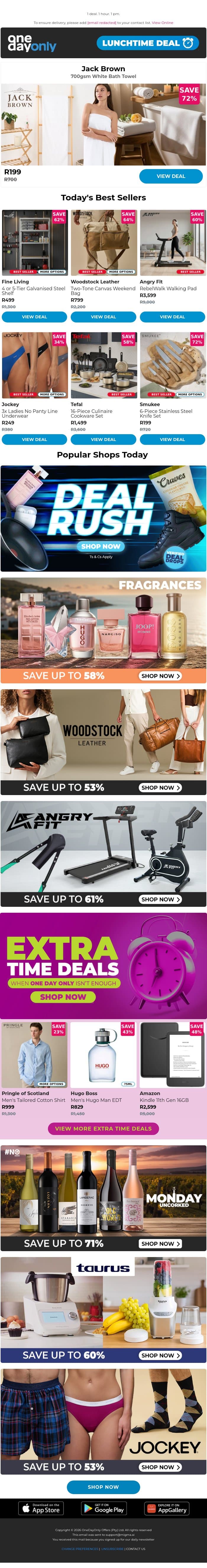 72% OFF a touch of luxury ✨ email from Odo screenshot