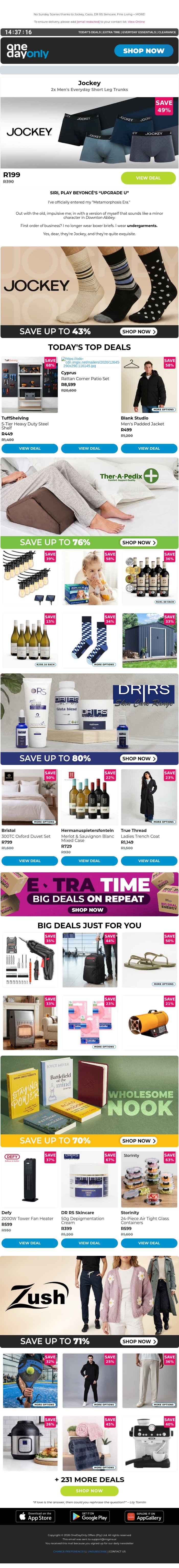 Up to 80% OFF will warm you up ​​🔥 email from Odo screenshot