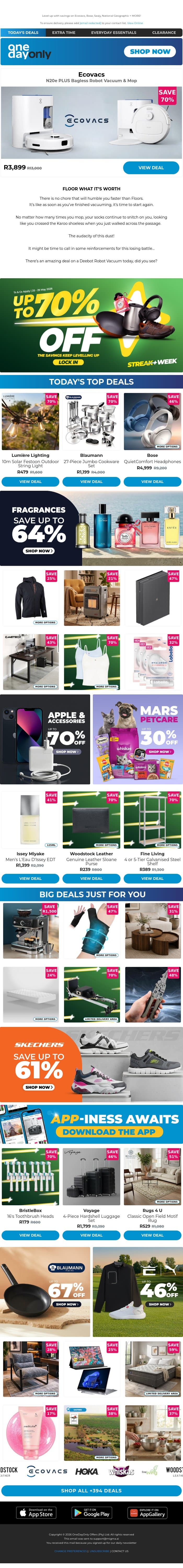 Lock in for up to 70% OFF! ⭐ email from Odo screenshot
