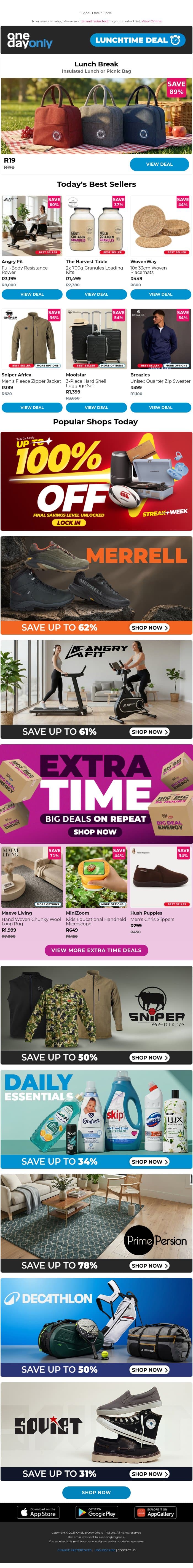 Saving 89% is cooler than being cool 😎 email from Odo screenshot