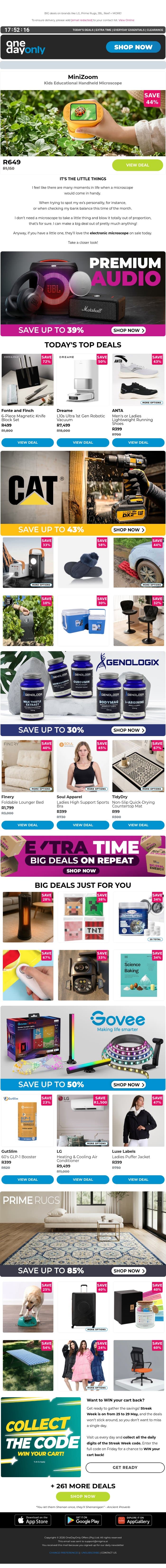 85% OFF? Look closer! 👀 email from Odo screenshot