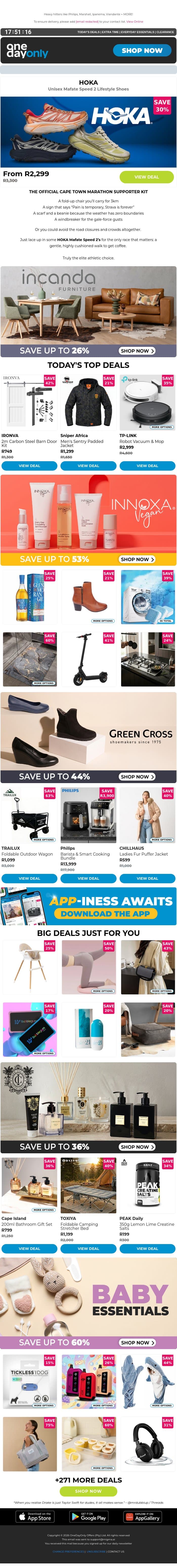 Up to 75% OFF? You’re winning! 🏅 email from Odo screenshot