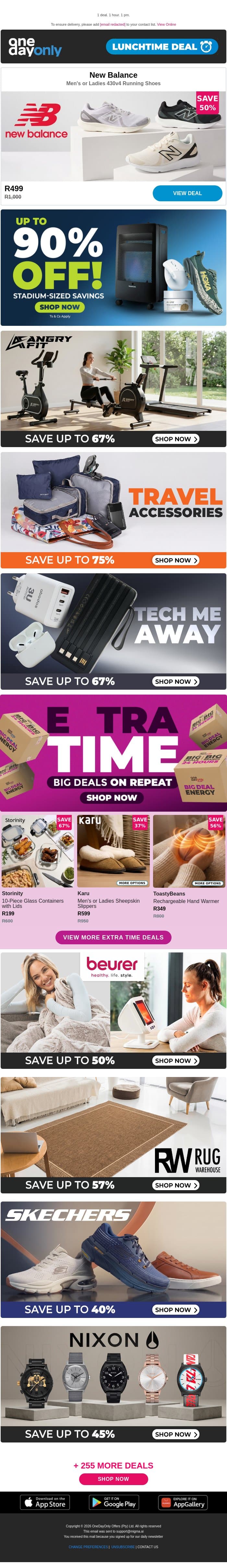 Up to 50% OFF? Run! 🏃 email from Odo screenshot