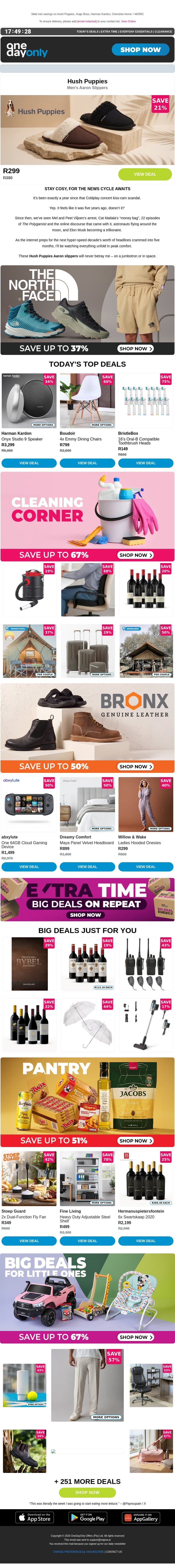 Up to 78% OFF: No Sunday Scaries here! 👻 email from Odo screenshot
