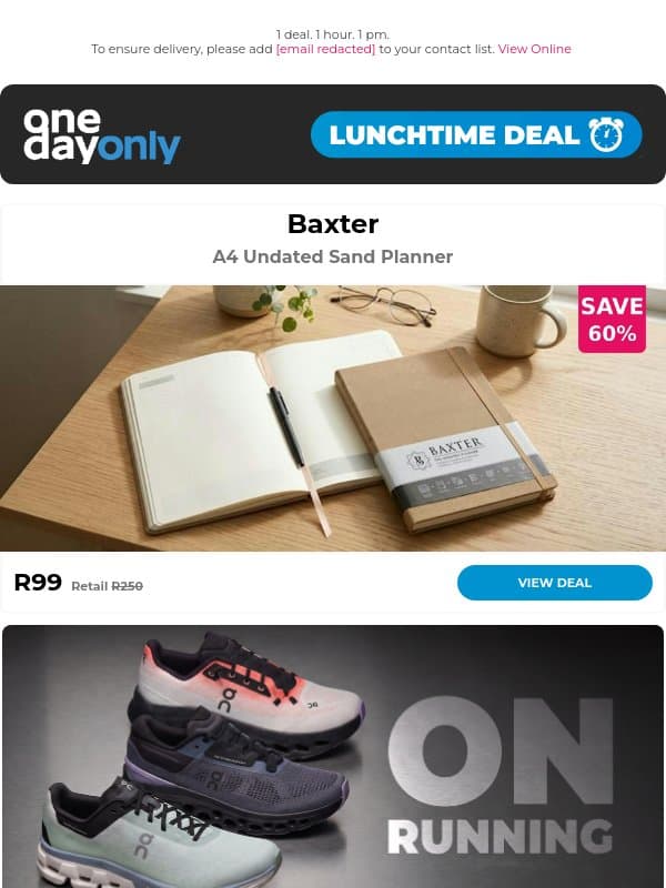 R99: Ready, set, organise! 📝 email from Odo