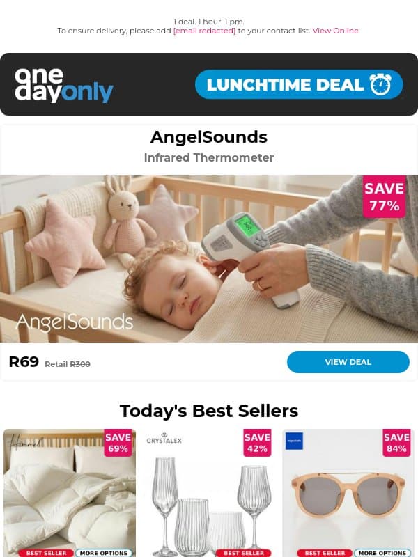 R69? Oh baby! 👶 email from Odo