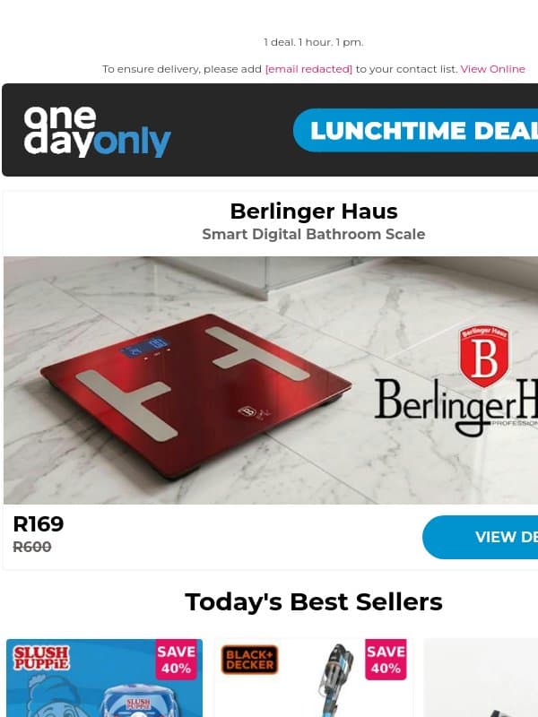 72% OFF? That’s a heavy saving 😲 email from Odo