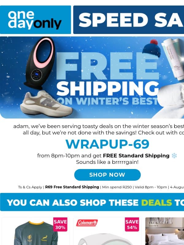 FREE Shipping coming in hot 🔥 email from Odo