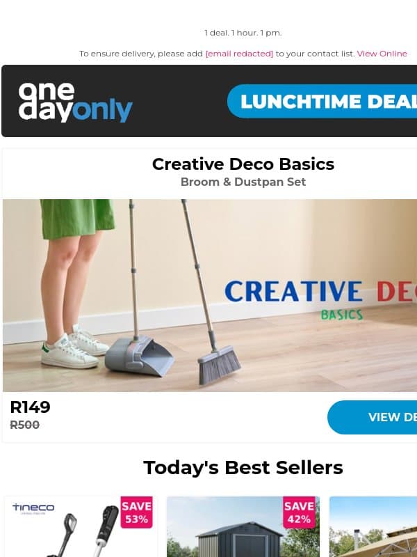 70% OFF? That’s a clean sweep! 🧹 email from Odo