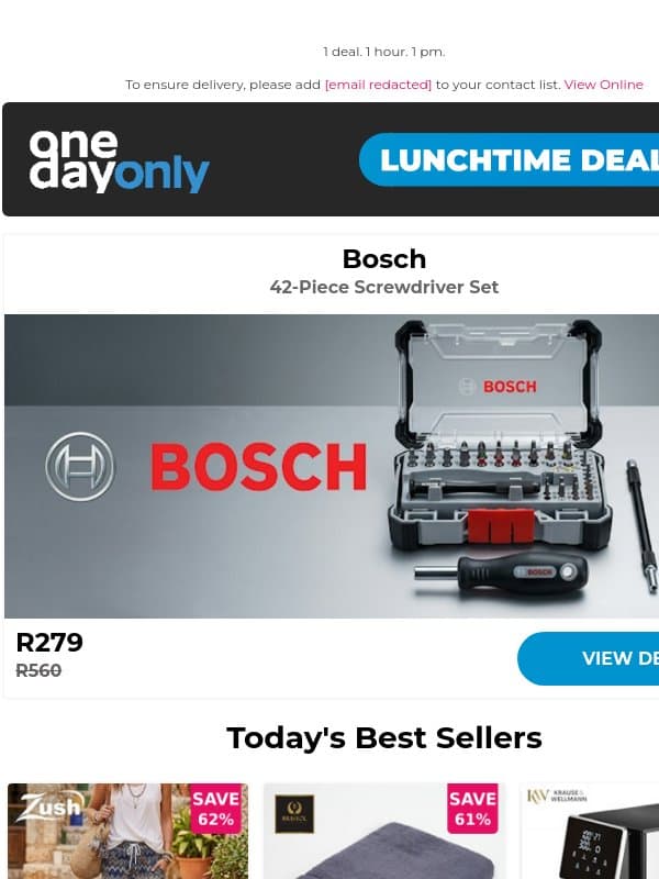 R279 for the ultimate fix-it kit 🪛 email from Odo