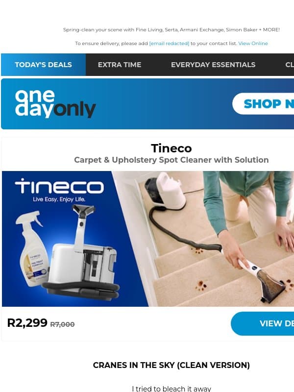 Up to 78% OFF? Suck up these savings! 💸 email from Odo