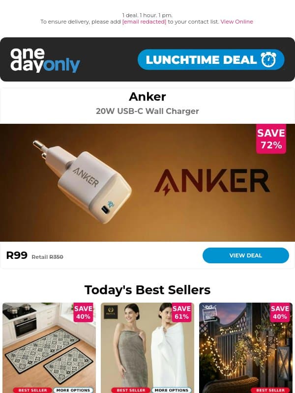 R99 is shockingly cheap! ⚡ email from Odo