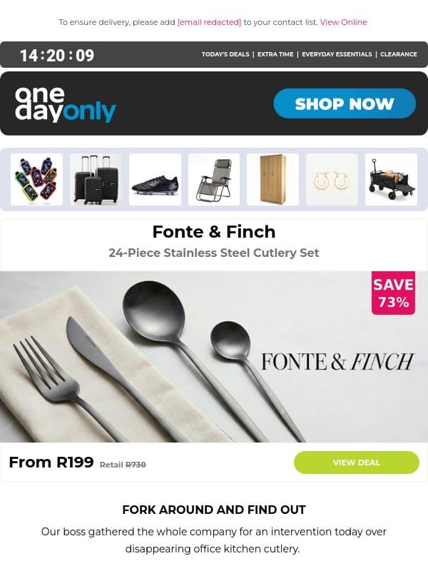 Up to 87% OFF: Bon appétit! 🍴 email from Odo