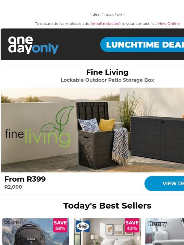 80% OFF in the box! ☑️ email from Odo