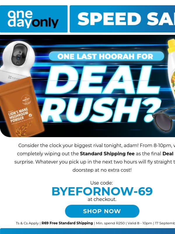 Blink and you’ll miss FREE Shipping! 👀 email from Odo