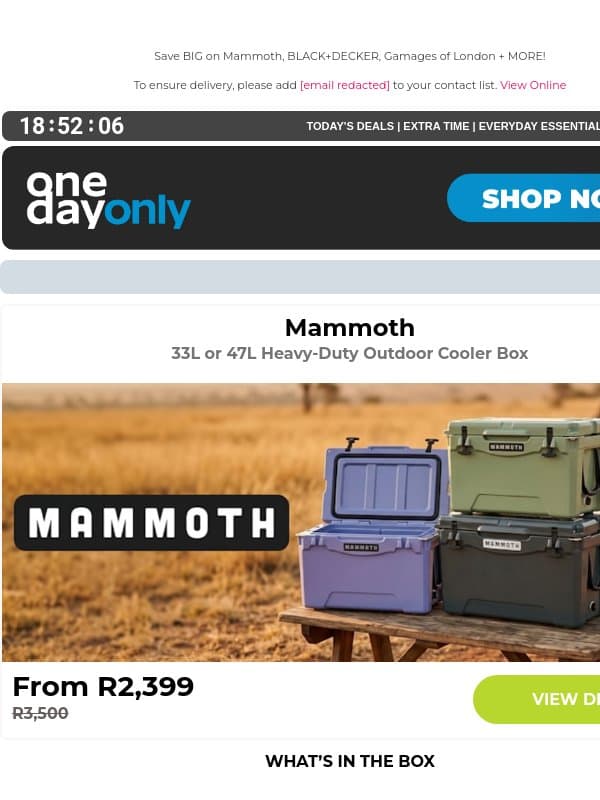 Up to 85% OFF? So cool! ❄️ email from Odo