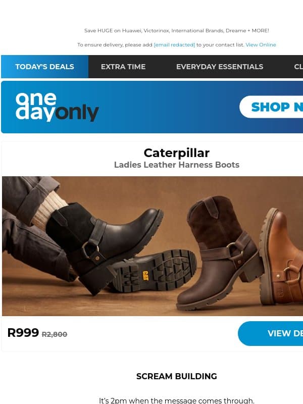 Up to 81% OFF? You better rush 🏃 email from Odo