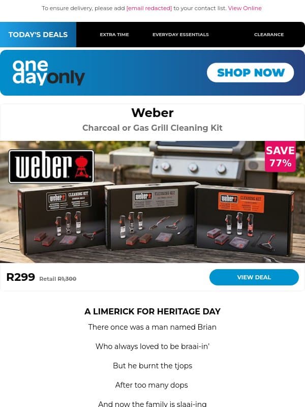 Up to 82% OFF? These deals are HOT! 🔥 email from Odo