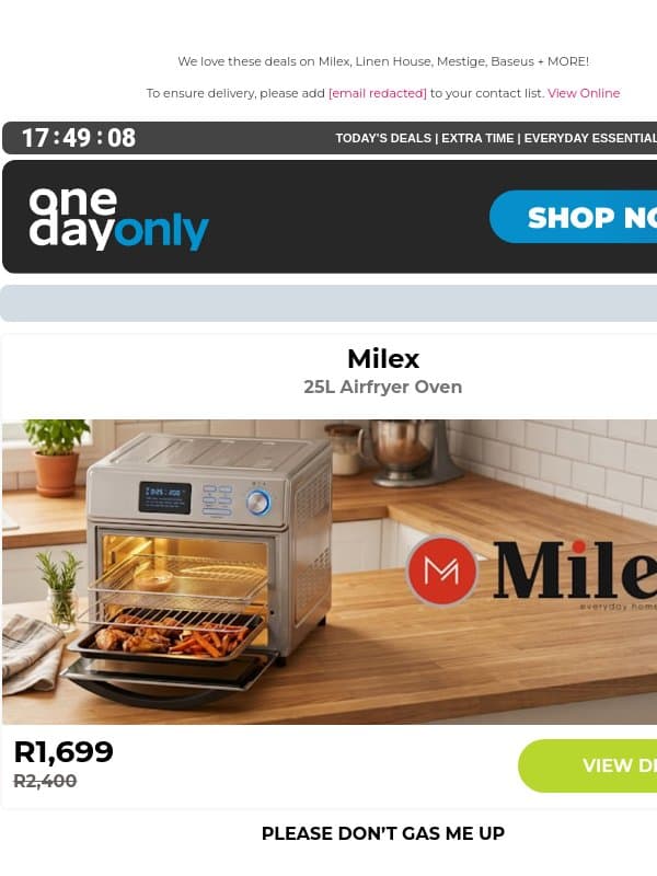 Up to 83% OFF: You’re about to eat! 🤤 email from Odo
