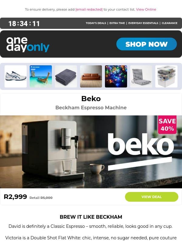 Up to 78% OFF: Spice up the price! 💸 email from Odo