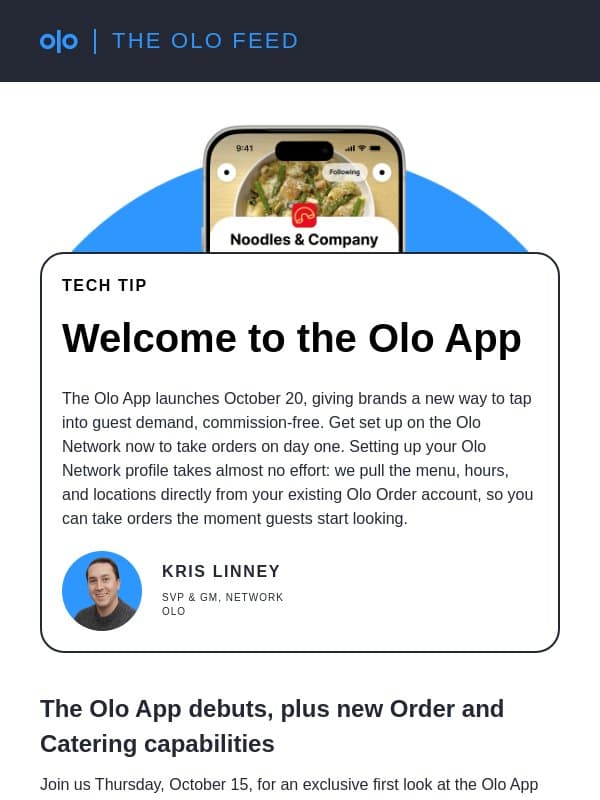 A new commission-free ordering channel drops this month email from Olo