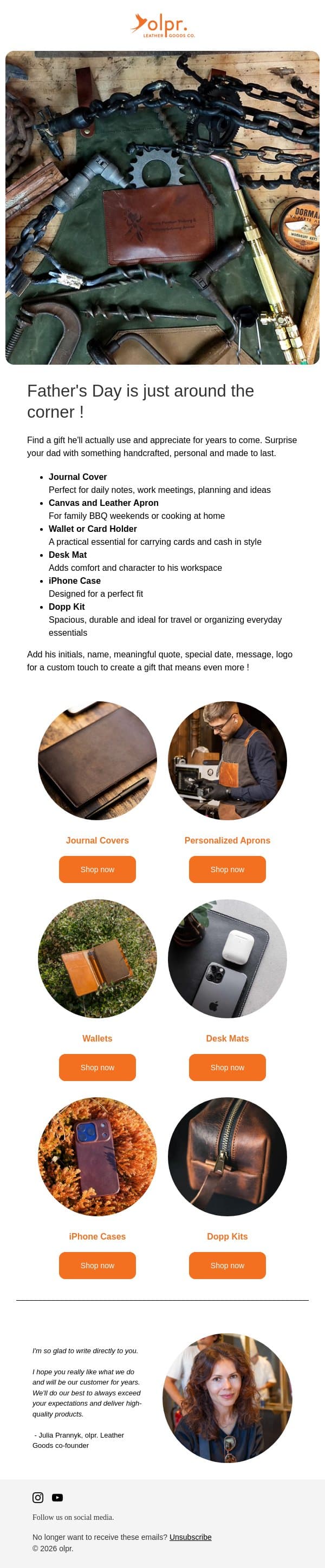 ⭐️ Father's Day is Almost Here - Find the Perfect Gift ! email from OLPR screenshot