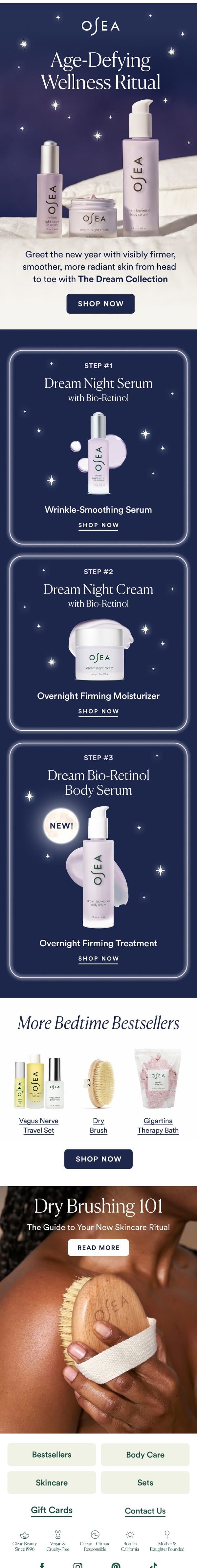 ✨New Year, New Transformative Routine email from OSEA screenshot