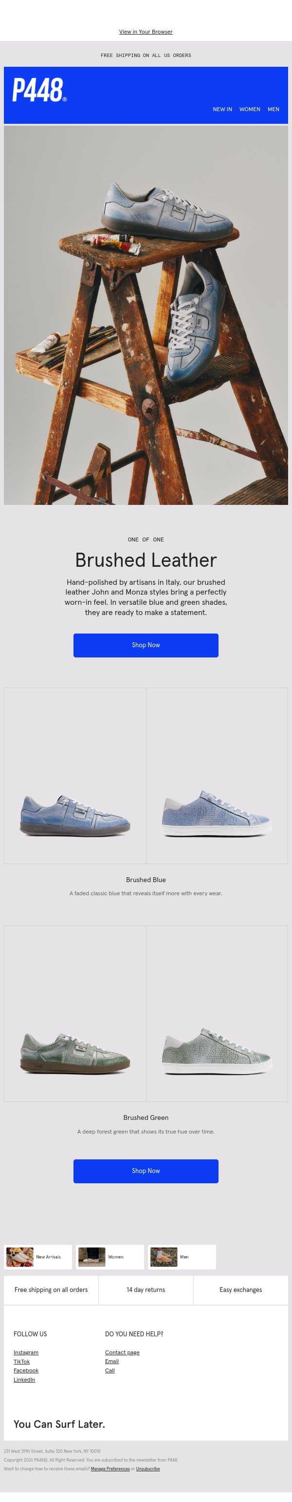 These are One of One email from P448 screenshot
