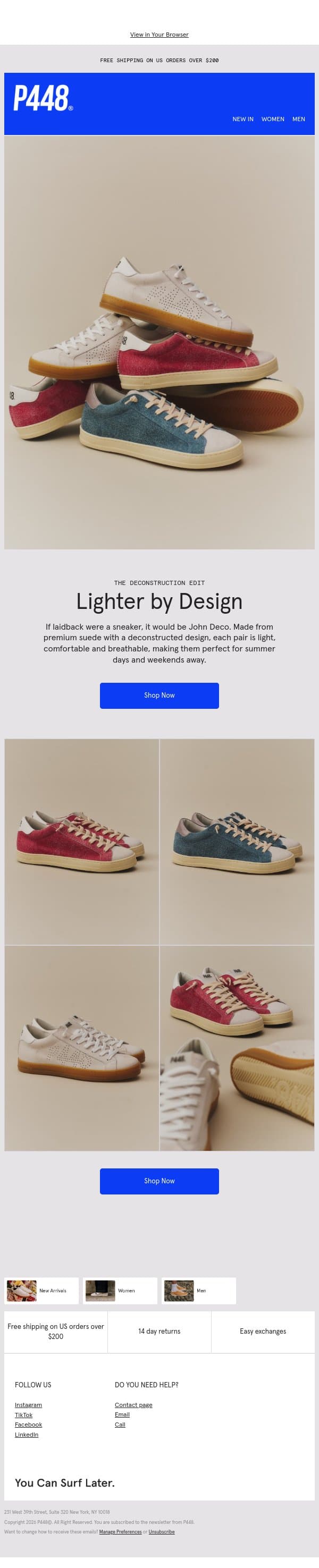 Deconstructed By Design email from P448 screenshot