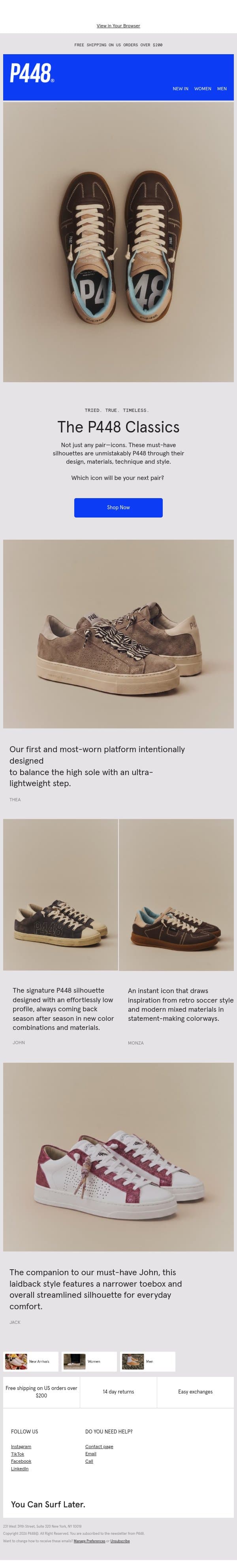 Unmistakably P448 email from P448 screenshot