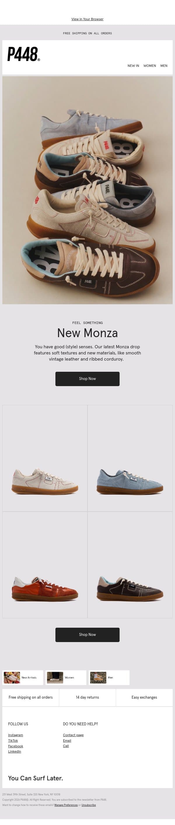 Spring Feels Like email from P448 screenshot