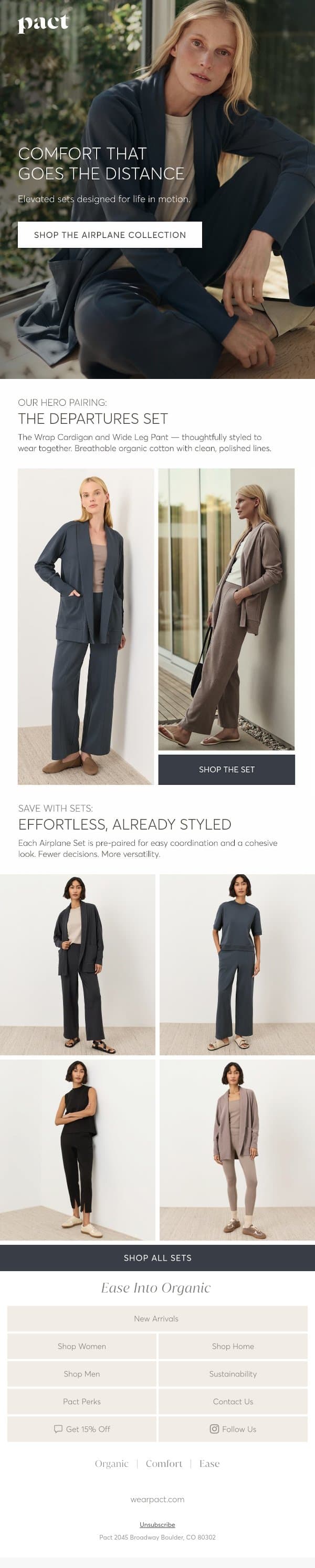 Your New Go-To for Days on the Move email from Pact screenshot
