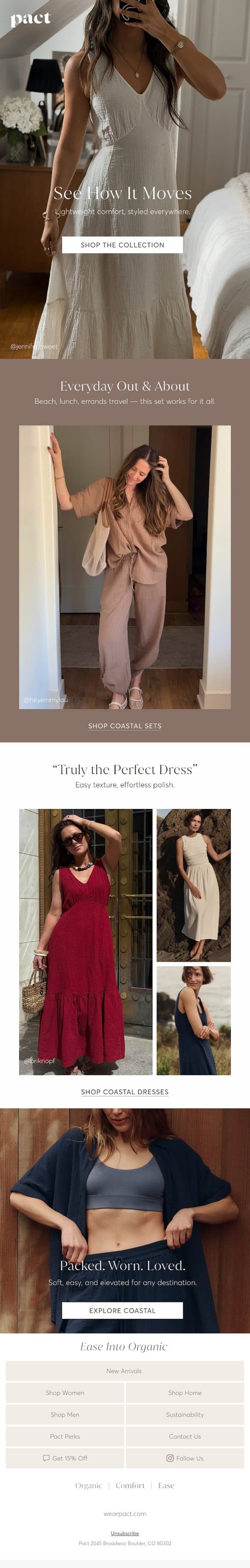 Styled by You email from Pact screenshot