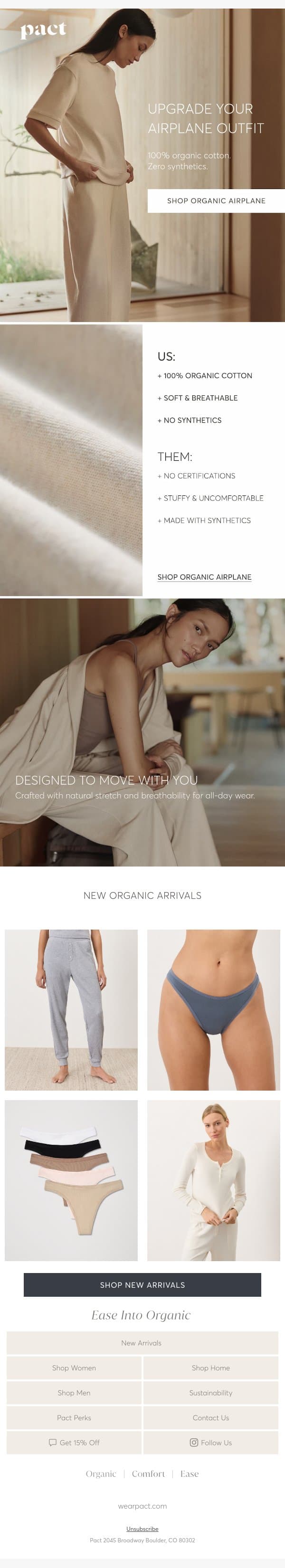 Simplify with Airplane Sets email from Pact screenshot