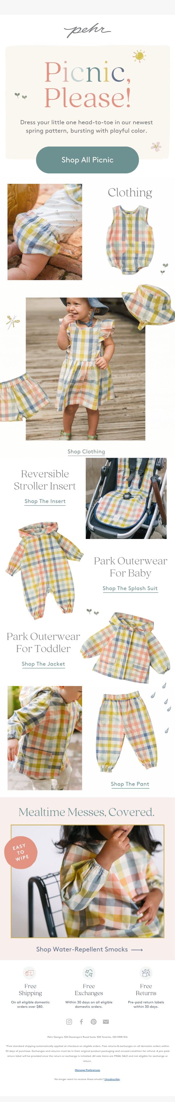 Everyone's Loving THIS Spring Pattern... email from Pehr screenshot