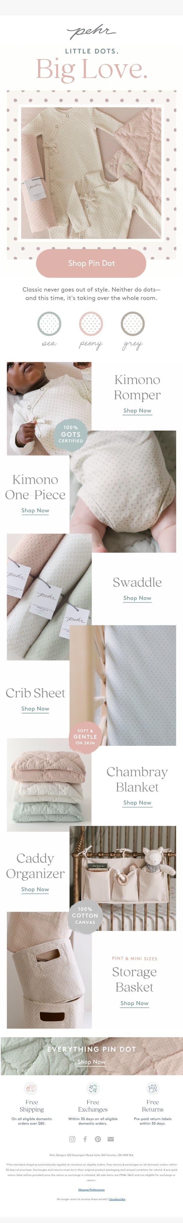 Always In Style • Pin Dot email from Pehr screenshot