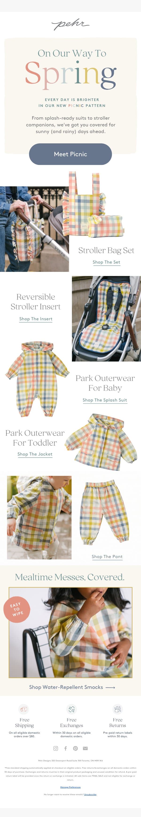 Another New Pattern You're Sure To Love... email from Pehr screenshot