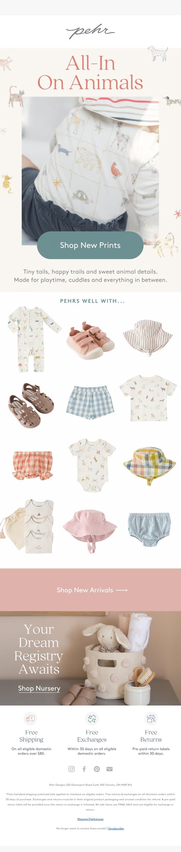 Mix, Match, Repeat email from Pehr screenshot