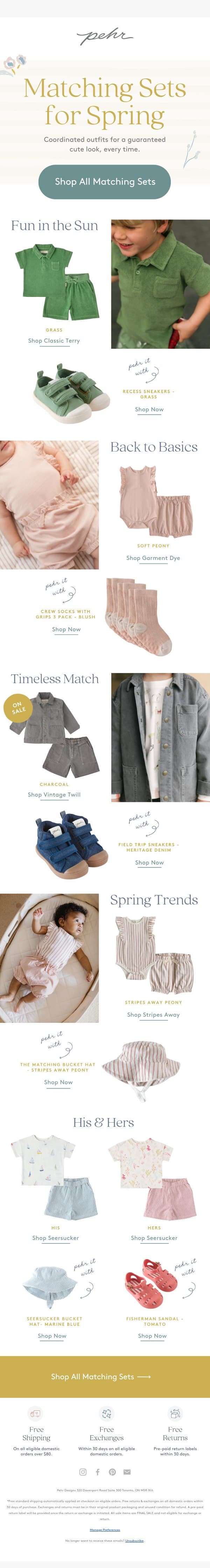 Easiest Outfits Ever ✅ email from Pehr screenshot