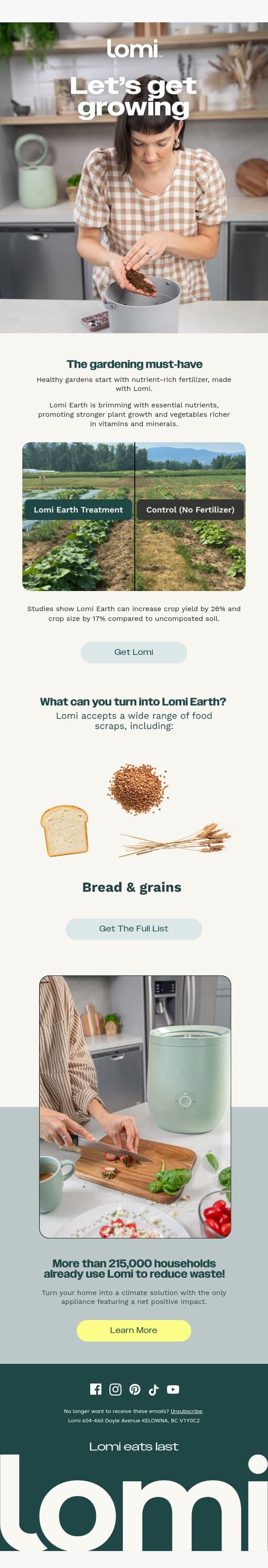 The gardening must-have for 2026 email from Pela screenshot
