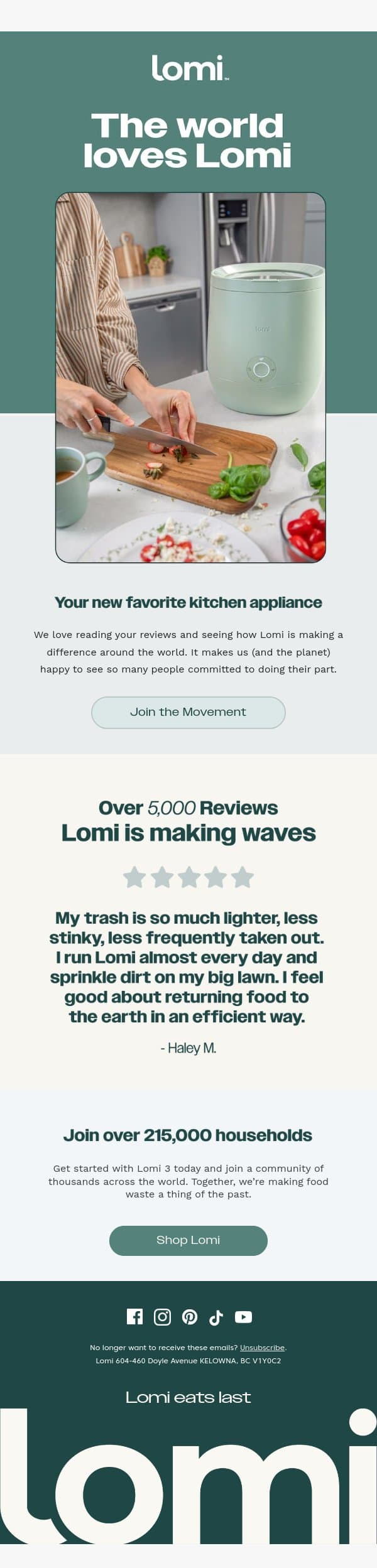 "So easy to use and so beneficial!" email from Pela screenshot