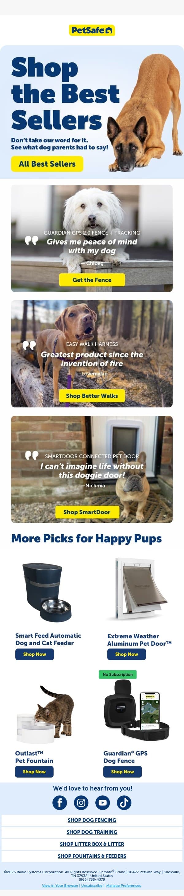 Dog parents can't stop talking about these email from PetSafe screenshot