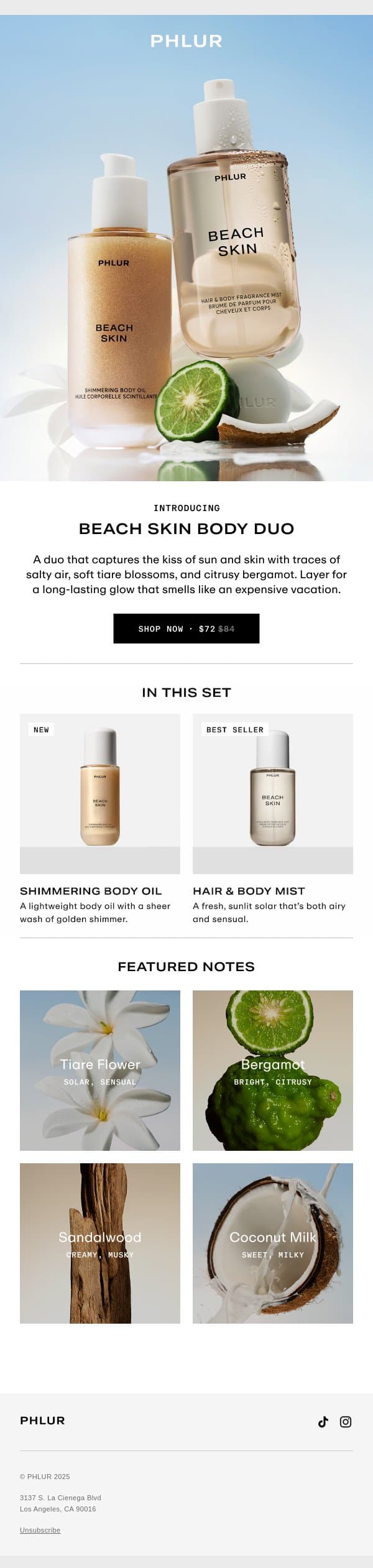 A New Kind Of Radiance email from Phlur screenshot